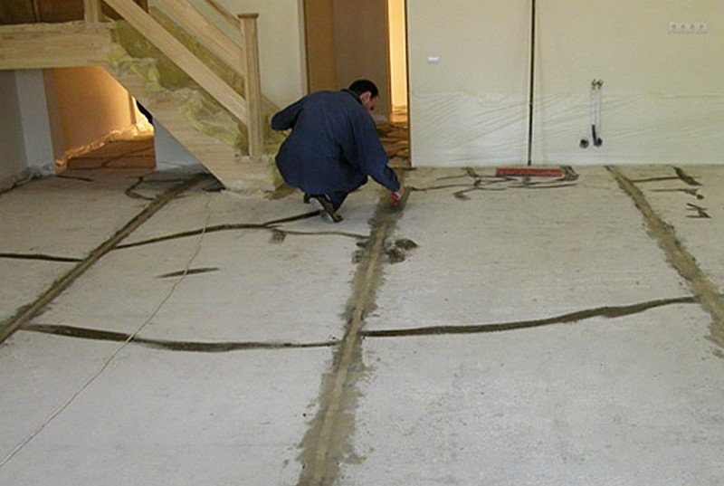 подготовка бетонного пола