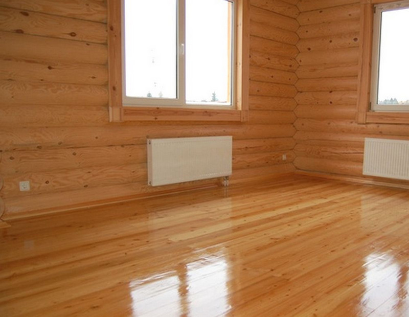 деревянные полы в деревянном доме