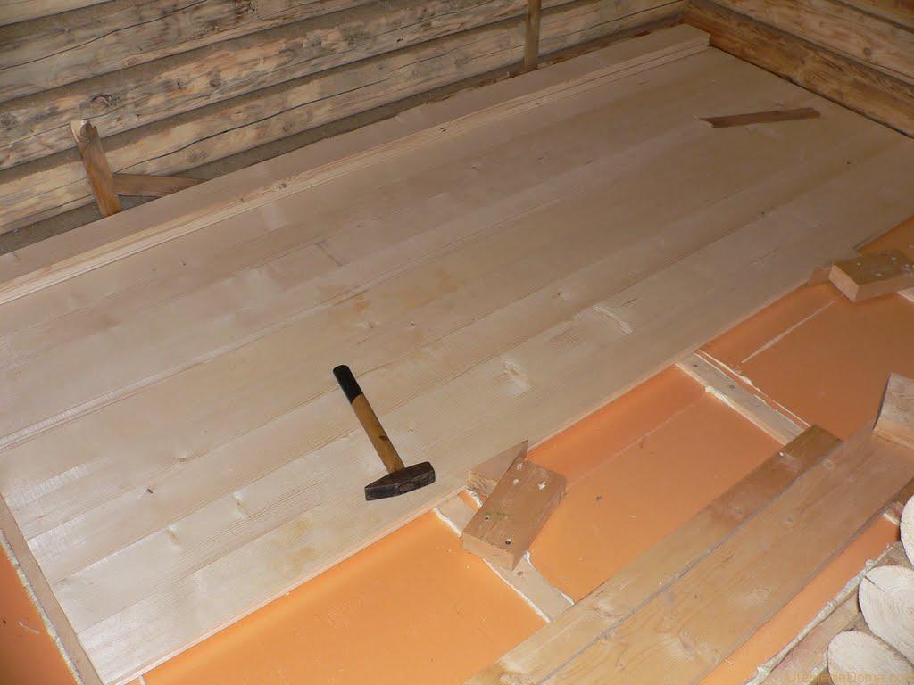 Укладка водяных теплых полов под плитку на 1 этаже деревянного дома